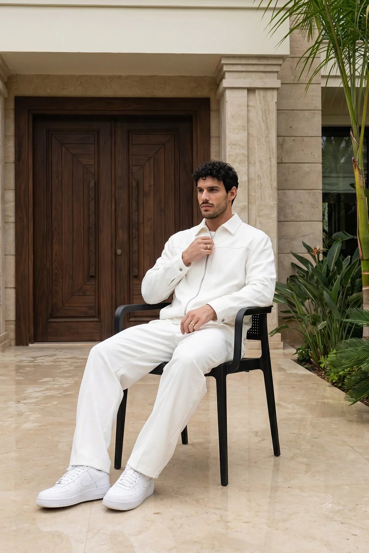 Artigas Premium Fermuarlı Düz Basic Ceket Pantolon Erkek Takım Relax Kalıp - Livio Ferri