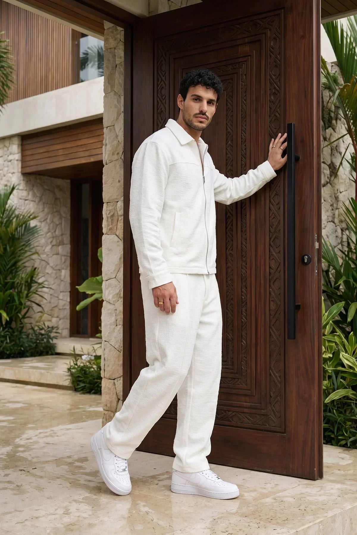 Artigas Premium Fermuarlı Düz Basic Ceket Pantolon Erkek Takım Relax Kalıp - Livio Ferri