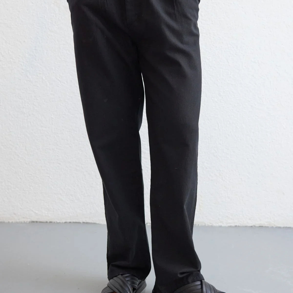 Boso Erkek Çift Pileli Keten Baggy Pantolon