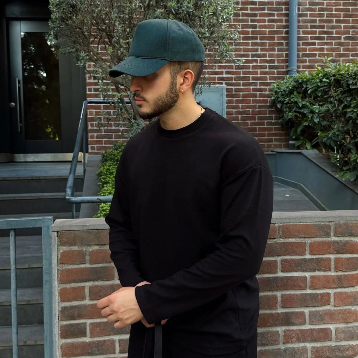 Arnik Oversize Erkek Dökümlü Soft Touch Uzun Kollu Sweatshirt Tişört