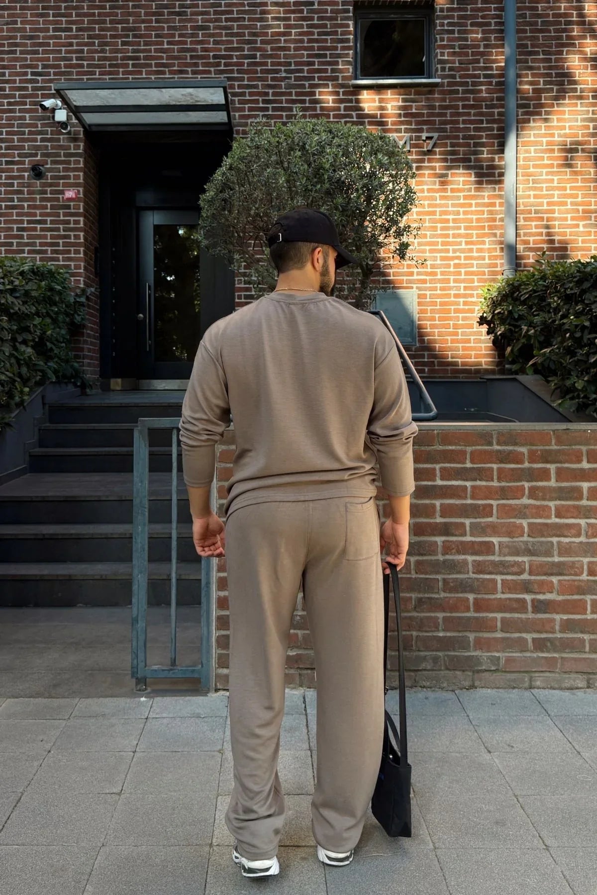 Arnik Oversize Erkek Dökümlü Soft Touch Uzun Kollu Sweatshirt Tişört - Livio Ferri