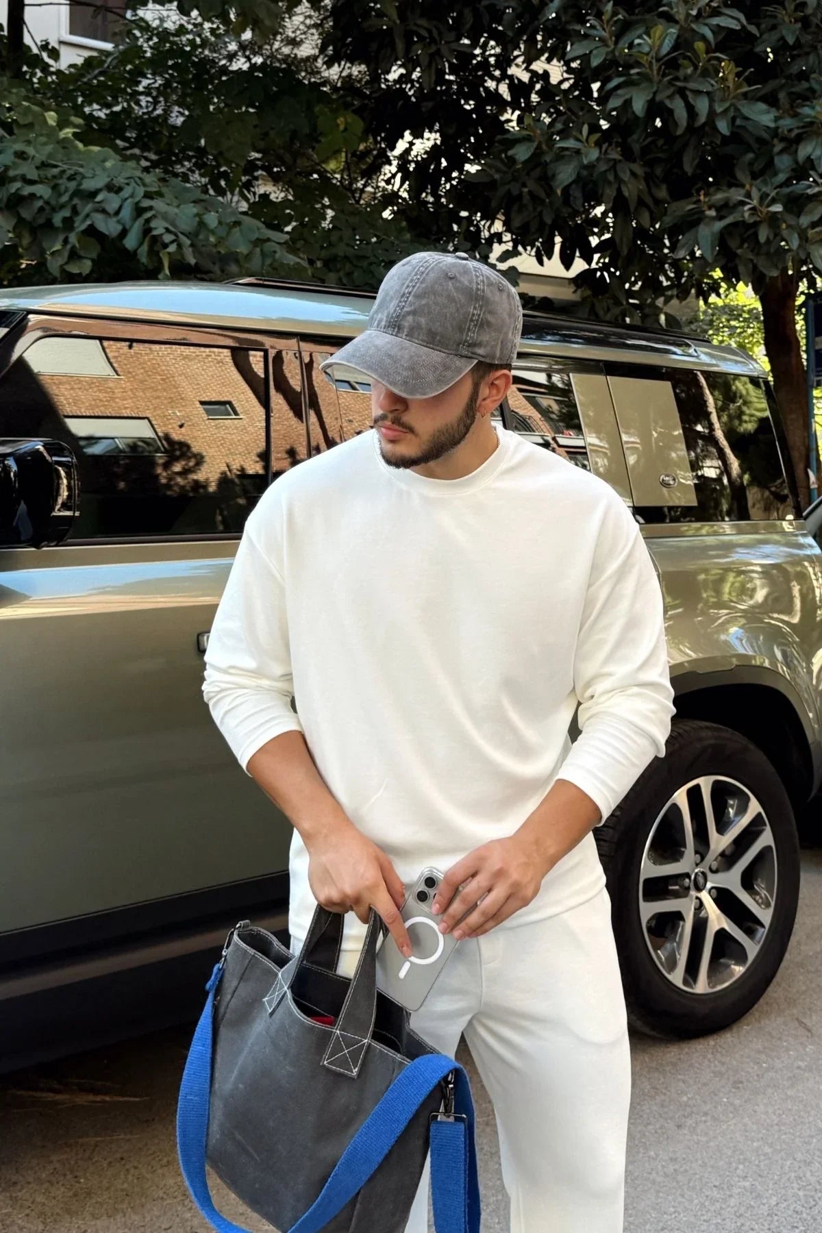 Arnik Oversize Erkek Dökümlü Soft Touch Uzun Kollu Sweatshirt Tişört - Livio Ferri