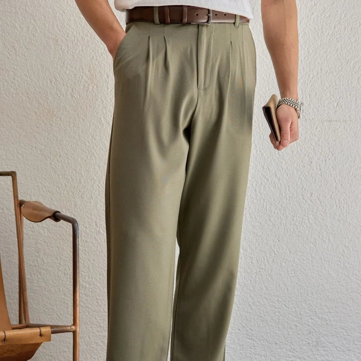 Durry Erkek Çift Pileli Baggy Pantolon - Livio Ferri