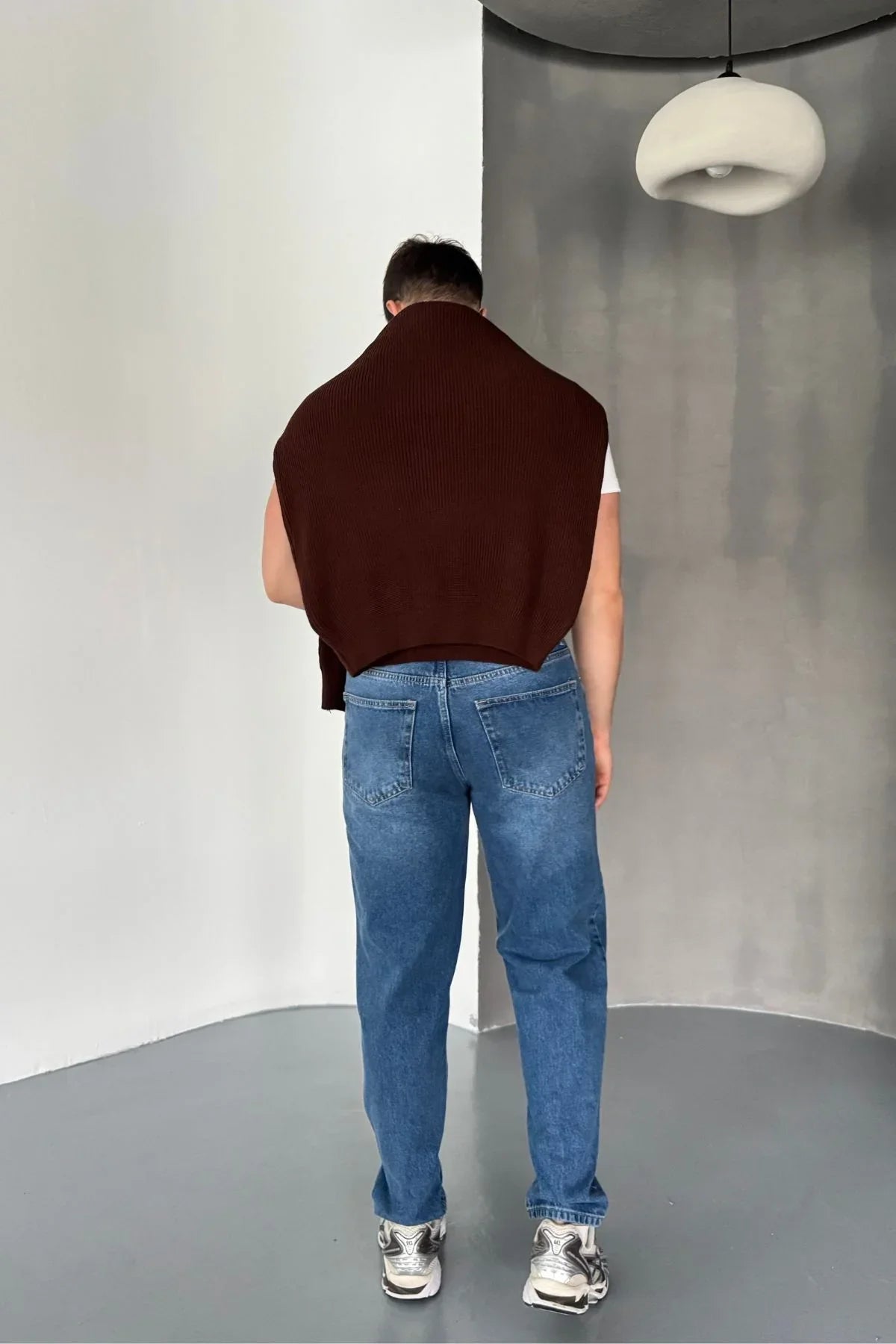 Erkek Basic Boyfriend Kalıp Yıkamalı Kot Pantolon Jean - Livio Ferri