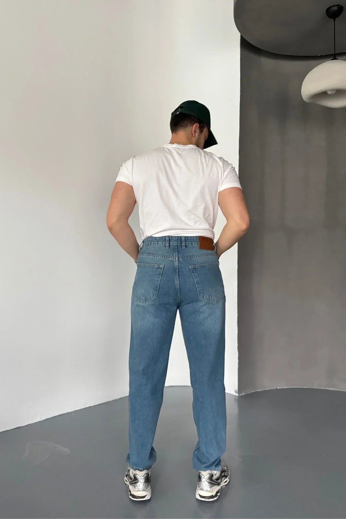 Erkek Basic Boyfriend Kalıp Yıkamalı Kot Pantolon Jean - Livio Ferri