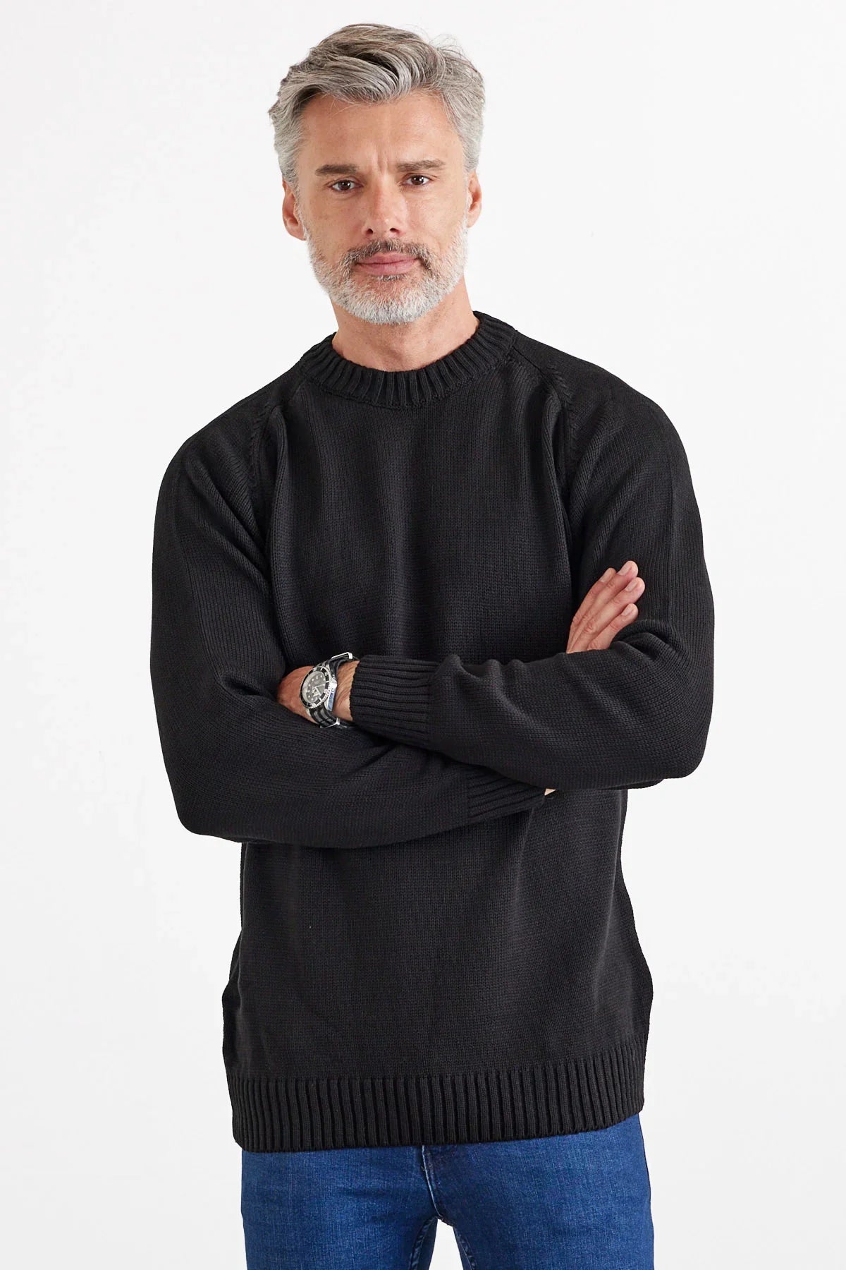 Erkek Bisiklet Yaka Kalın İtalyan Kol Triko Kazak - Livio Ferri