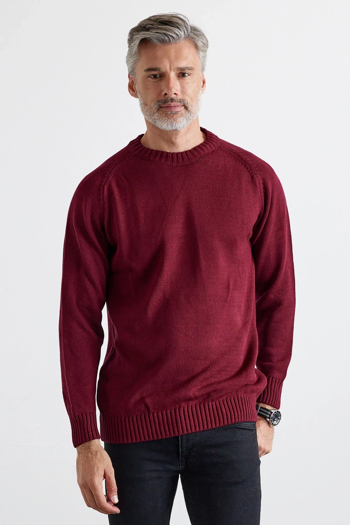 Erkek Bisiklet Yaka Kalın İtalyan Kol Triko Kazak - Livio Ferri