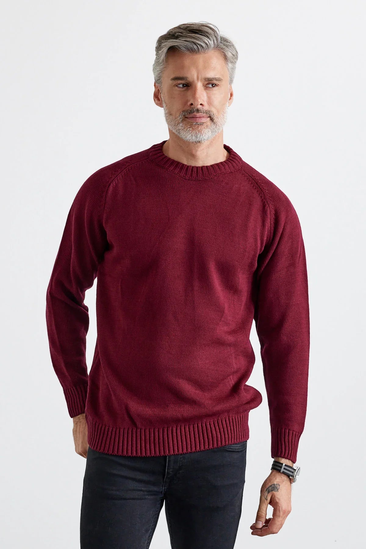 Erkek Bisiklet Yaka Kalın İtalyan Kol Triko Kazak - Livio Ferri