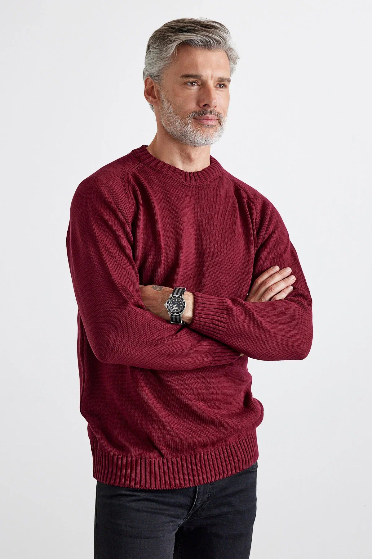 Erkek Bisiklet Yaka Kalın İtalyan Kol Triko Kazak - Livio Ferri