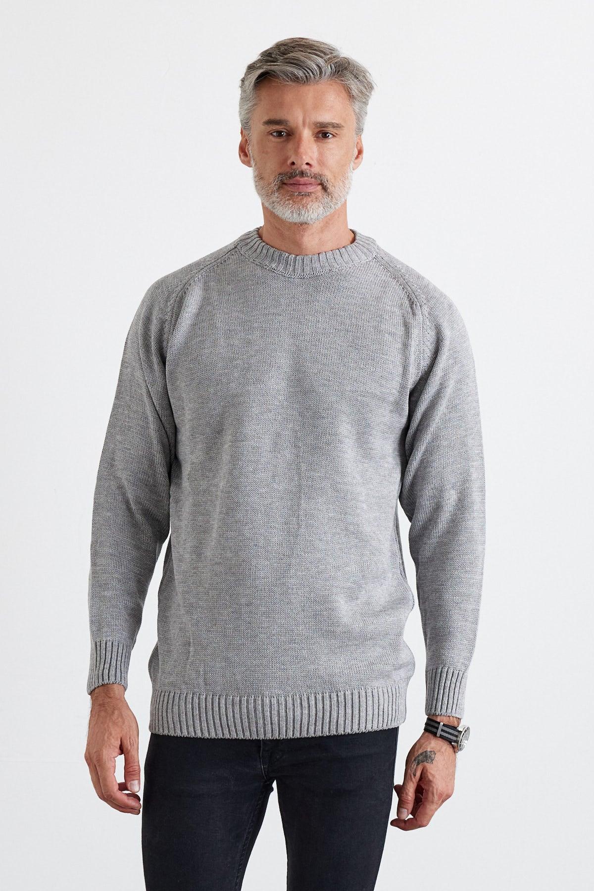 Erkek Bisiklet Yaka Kalın İtalyan Kol Triko Kazak - Livio Ferri