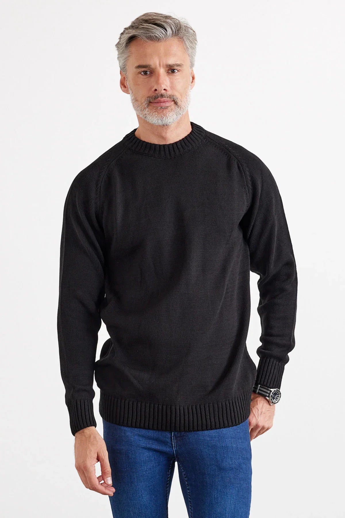 Erkek Bisiklet Yaka Kalın İtalyan Kol Triko Kazak - Livio Ferri