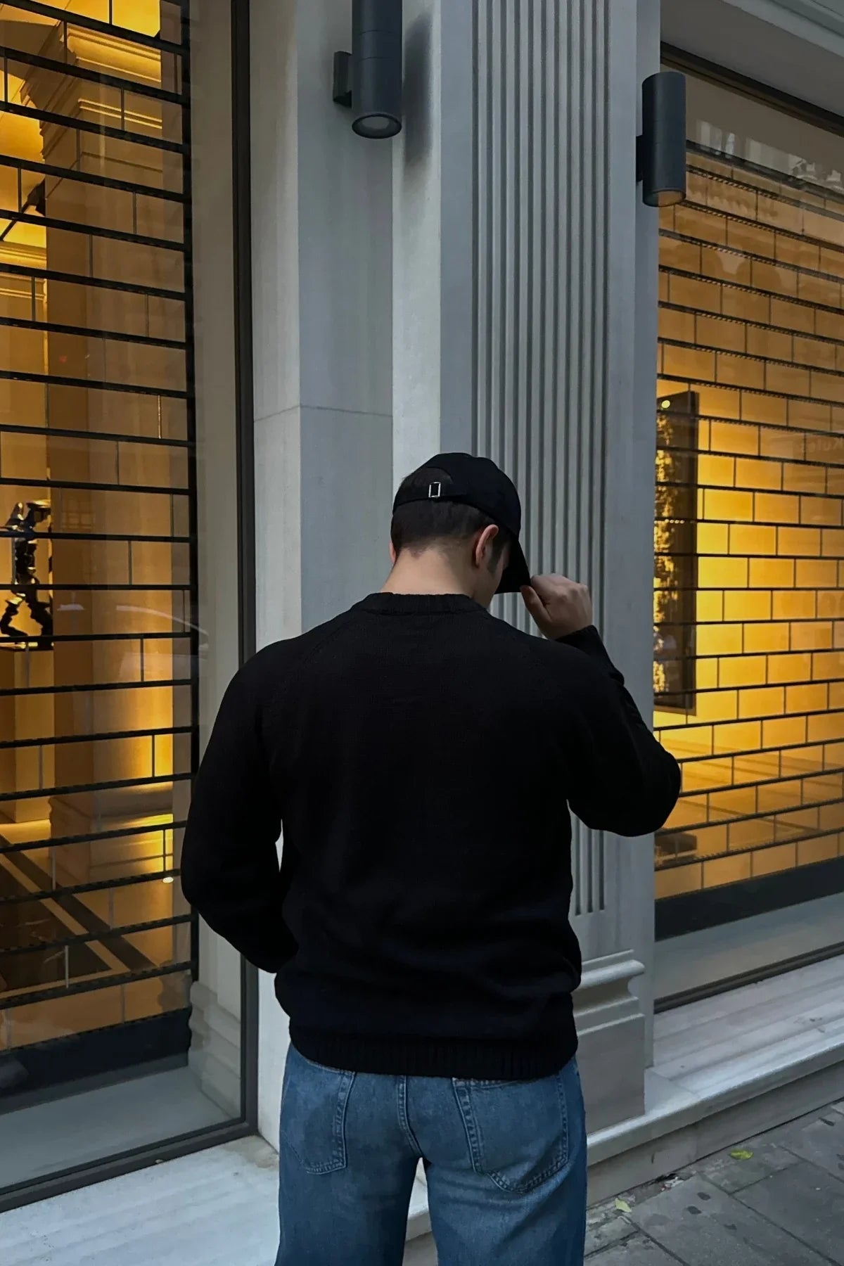 Erkek Bisiklet Yaka Kalın İtalyan Kol Triko Kazak - Livio Ferri