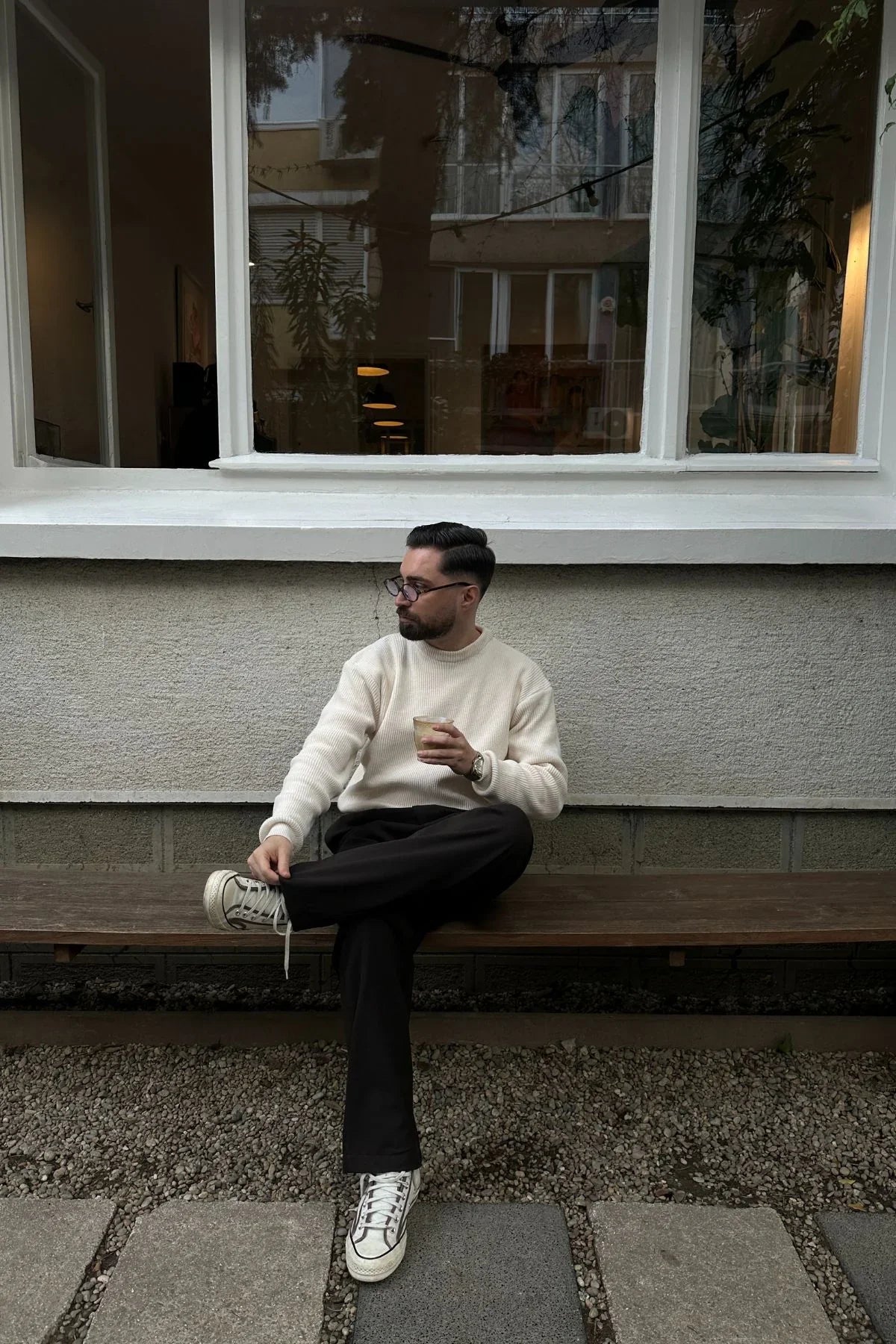 Omar Erkek Bisiklet Yaka Kalın Triko Kazak - Livio Ferri