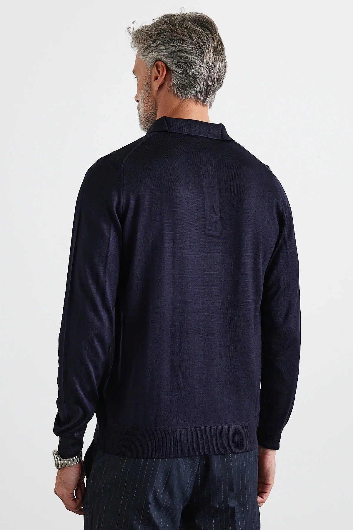 Erkek Büyük Beden Normal Kesim Polo Yaka Triko Kazak - Livio Ferri