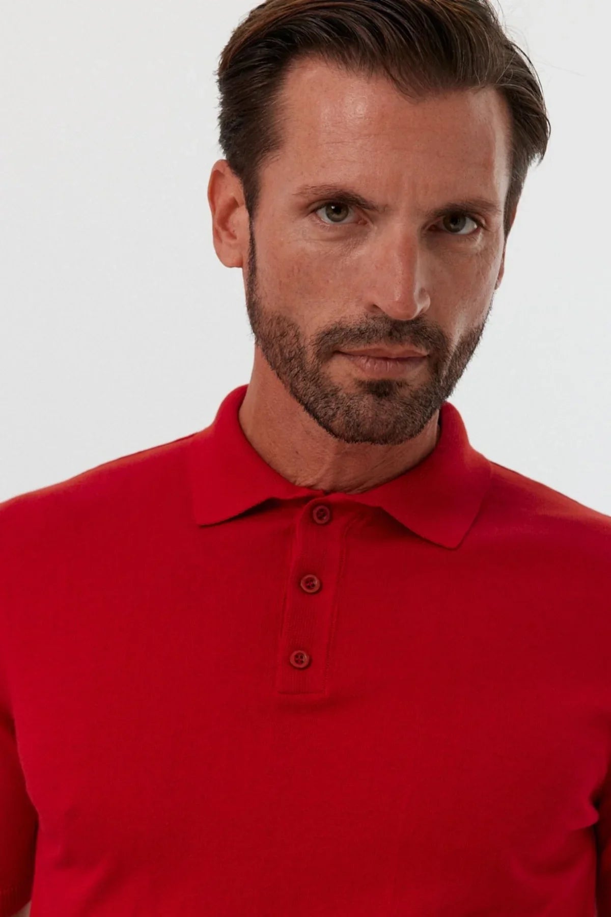 Erkek Polo Yaka Basic Kısa Kollu Yazlık Triko Tişört - Livio Ferri