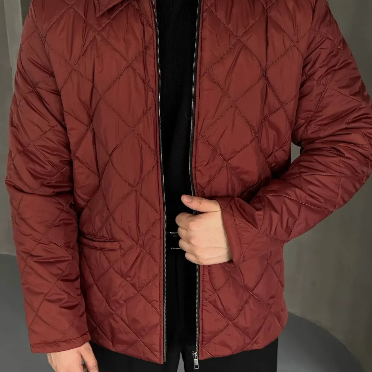 Erkek Regular Fit İçi Desenli Rahat Şık Mont - Livio Ferri