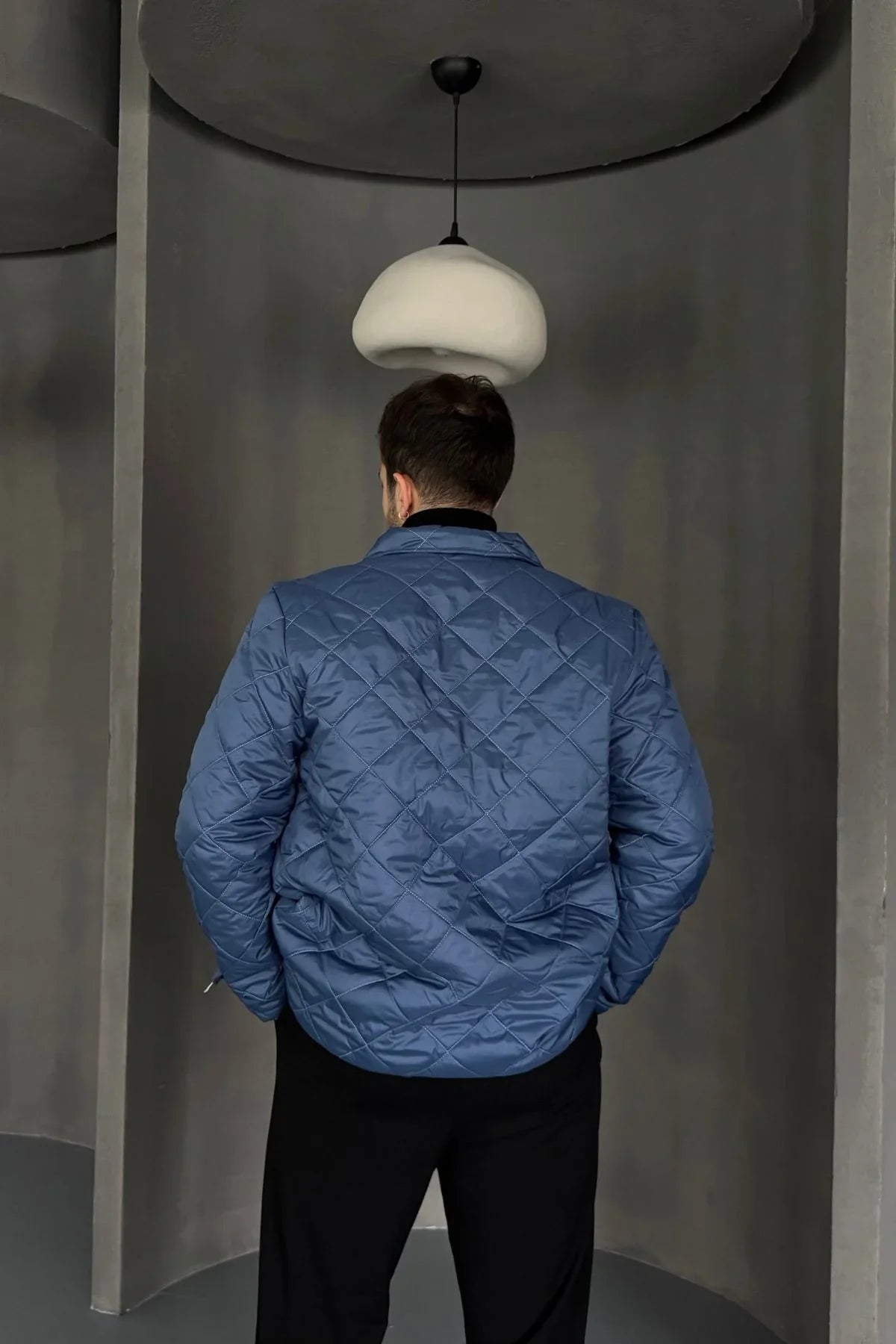 Erkek Regular Fit İçi Desenli Rahat Şık Mont - Livio Ferri