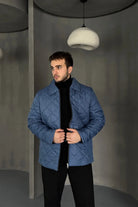 Erkek Regular Fit İçi Desenli Rahat Şık Mont - Livio Ferri