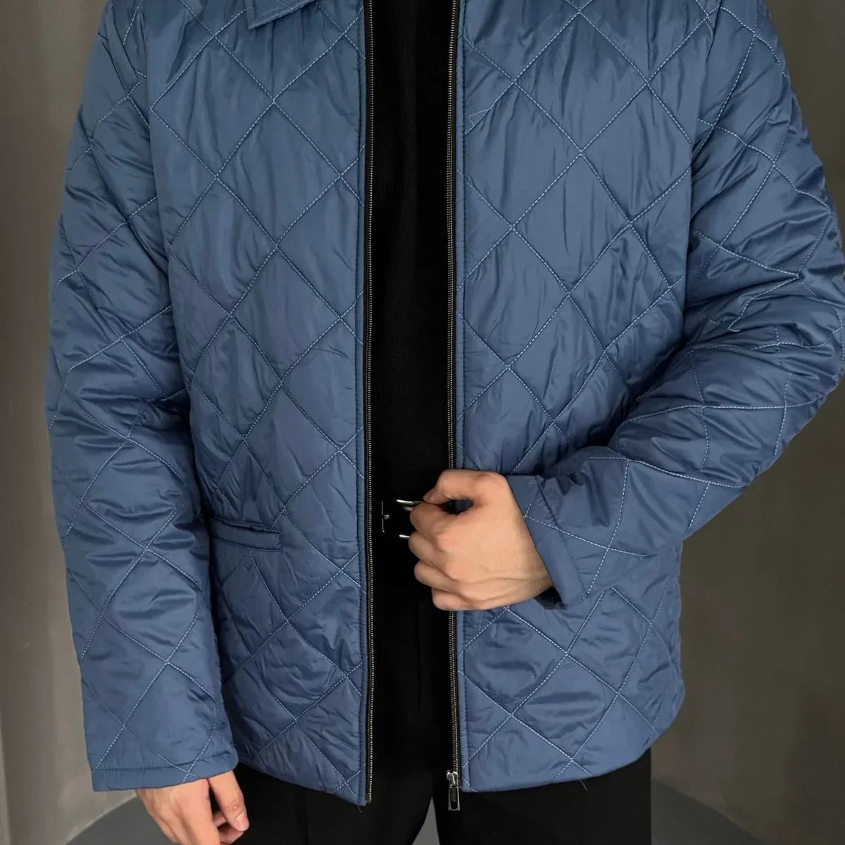 Erkek Regular Fit İçi Desenli Rahat Şık Mont - Livio Ferri