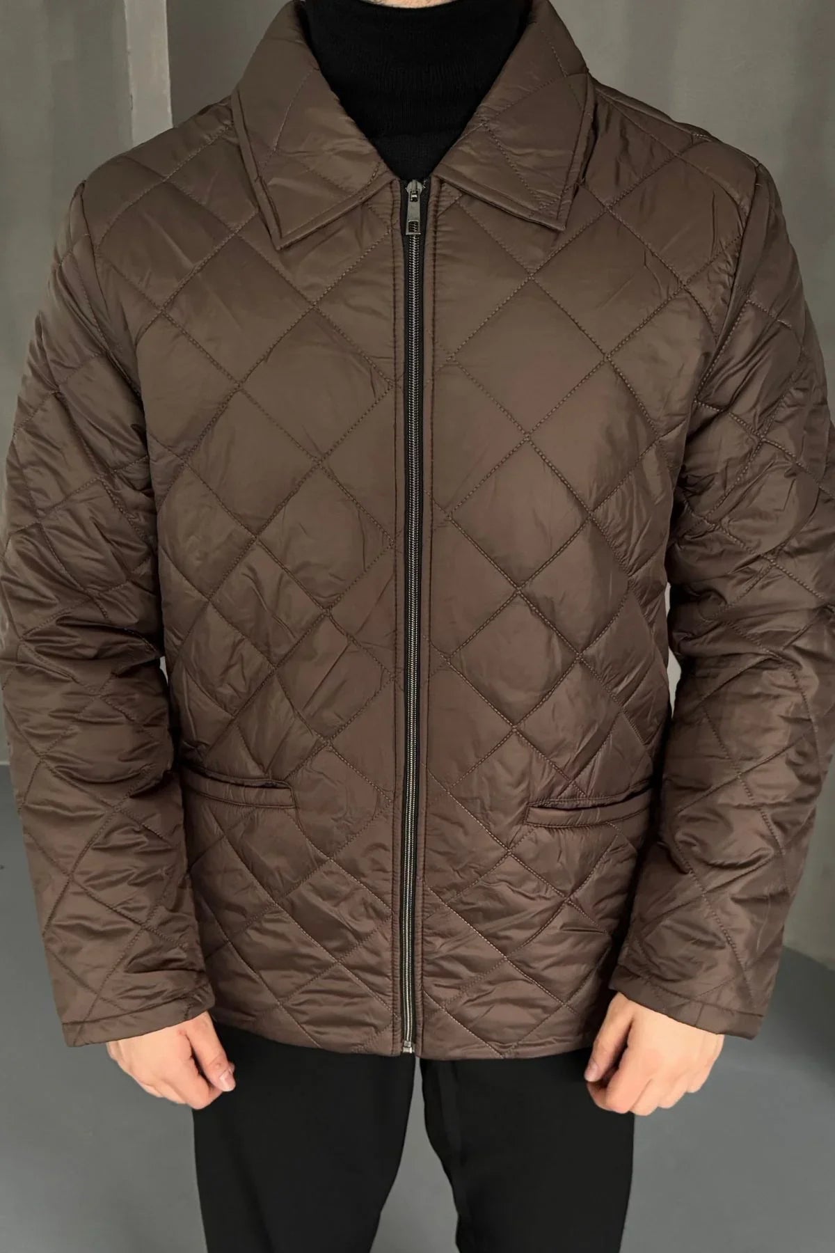 Erkek Regular Fit İçi Desenli Rahat Şık Mont - Livio Ferri
