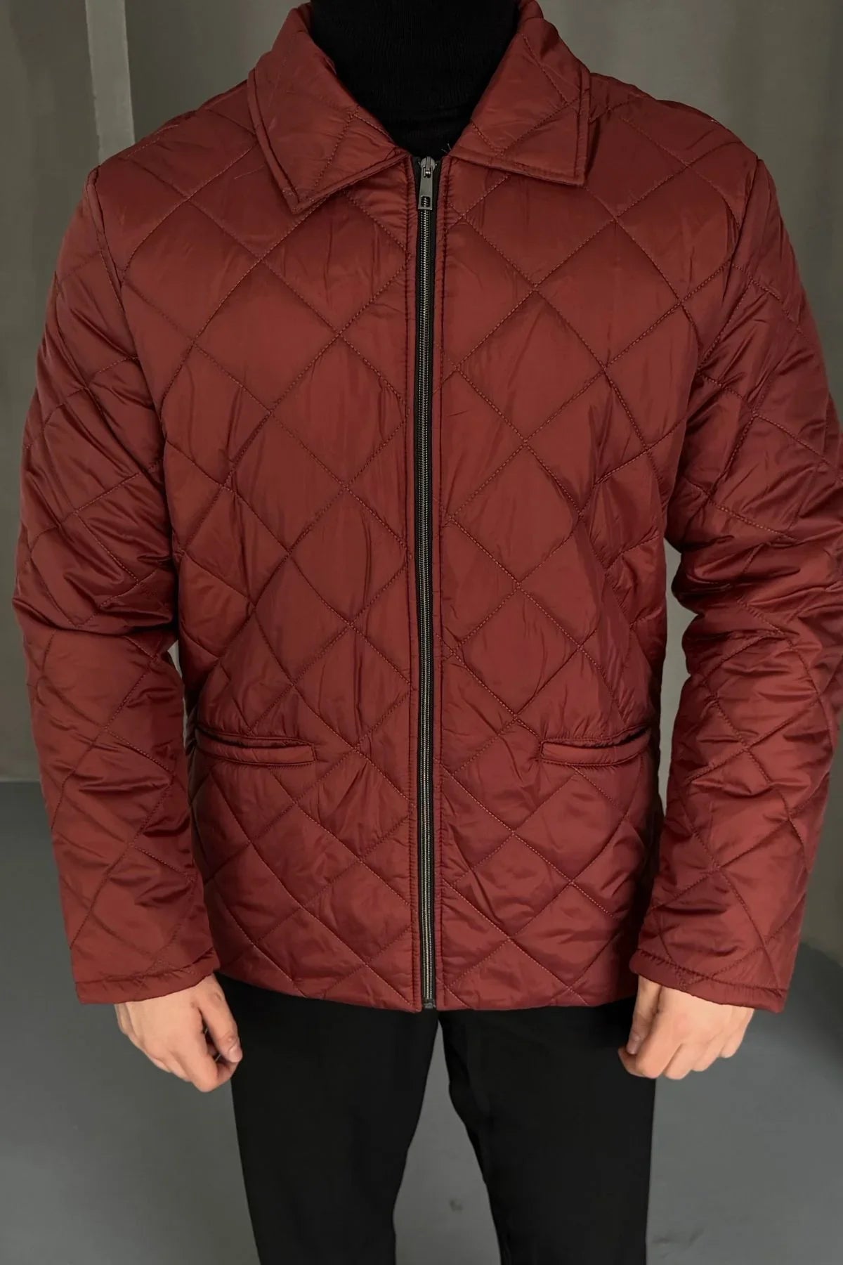 Erkek Regular Fit İçi Desenli Rahat Şık Mont - Livio Ferri