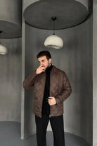 Erkek Regular Fit İçi Desenli Rahat Şık Mont - Livio Ferri
