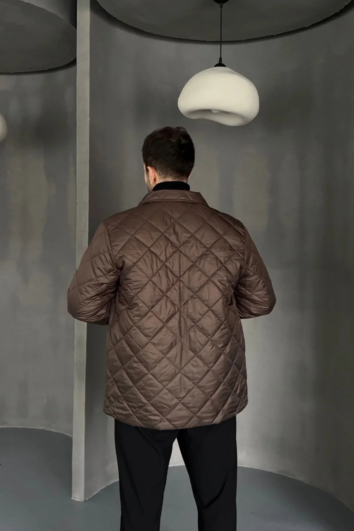 Erkek Regular Fit İçi Desenli Rahat Şık Mont - Livio Ferri