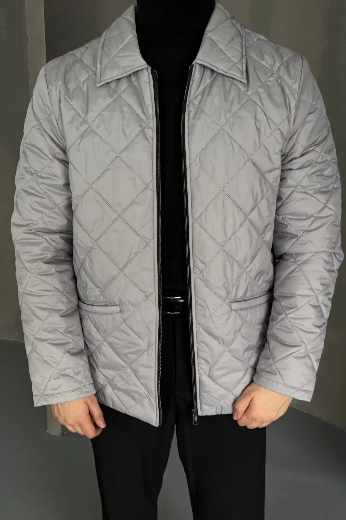 Erkek Regular Fit İçi Desenli Rahat Şık Mont - Livio Ferri