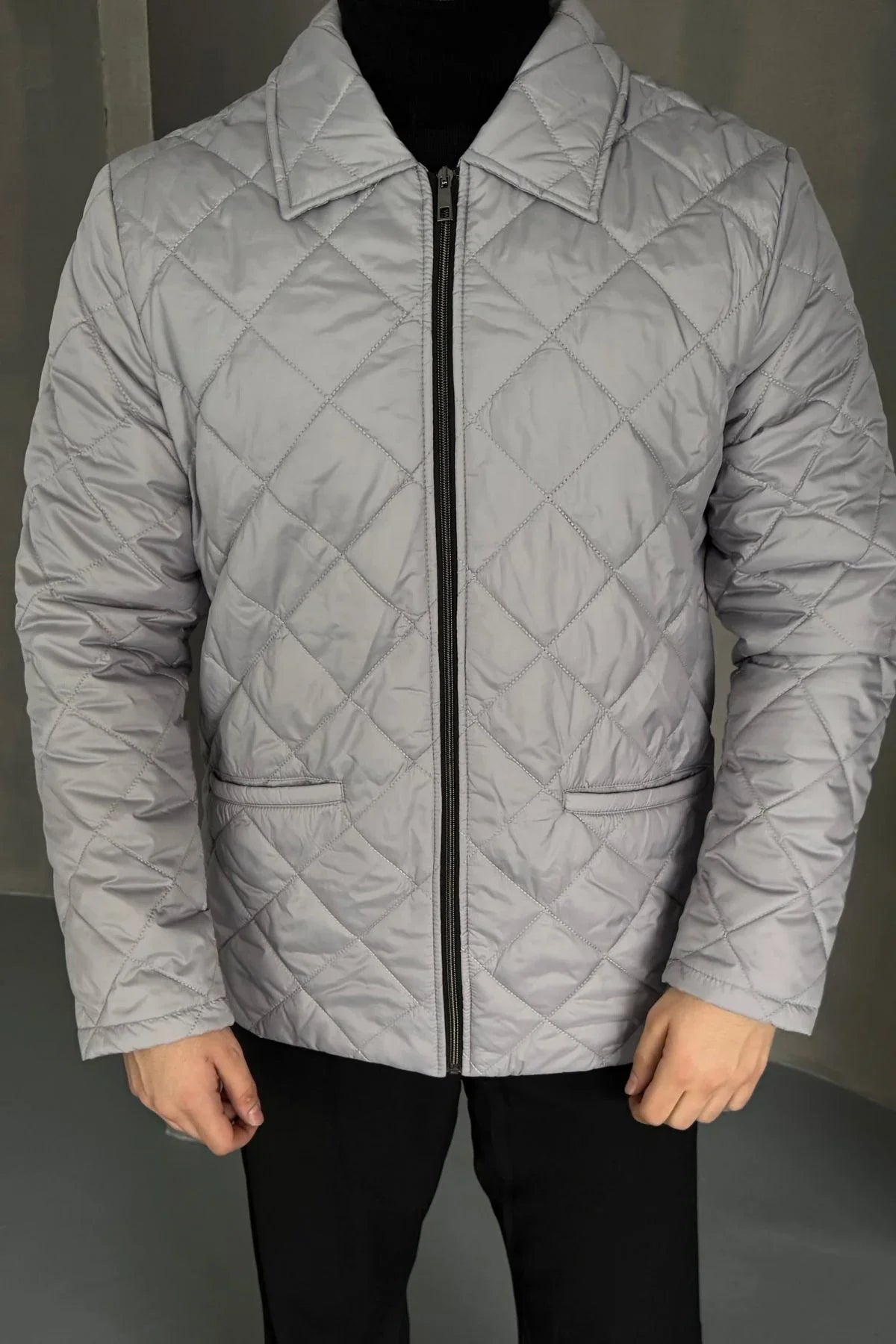 Erkek Regular Fit İçi Desenli Rahat Şık Mont - Livio Ferri