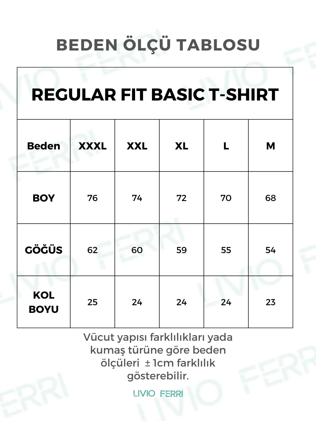 Erkek Regular Fit Yüksek Kalite %100 Pamuk Basic Tişört 24/1 - Livio Ferri