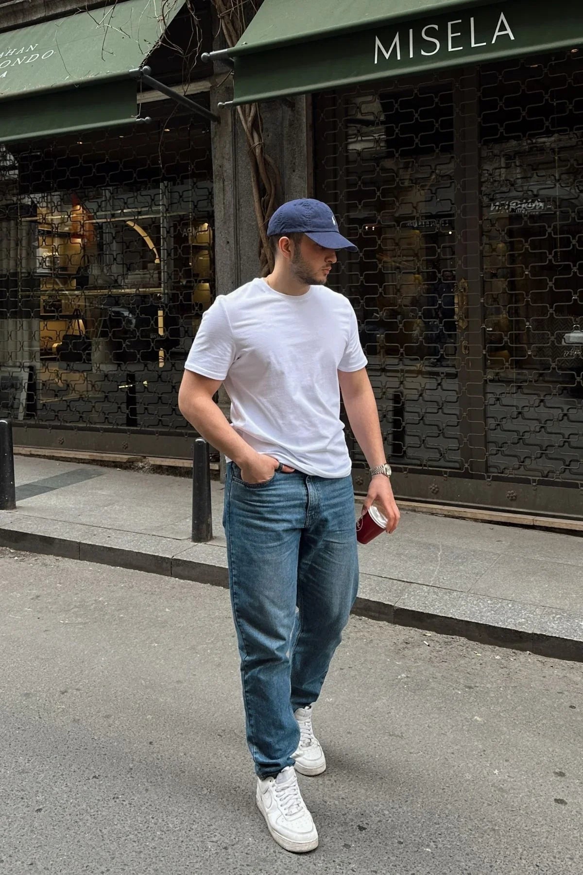 Erkek Regular Fit Yüksek Kalite %100 Pamuk Basic Tişört 24/1 - Livio Ferri