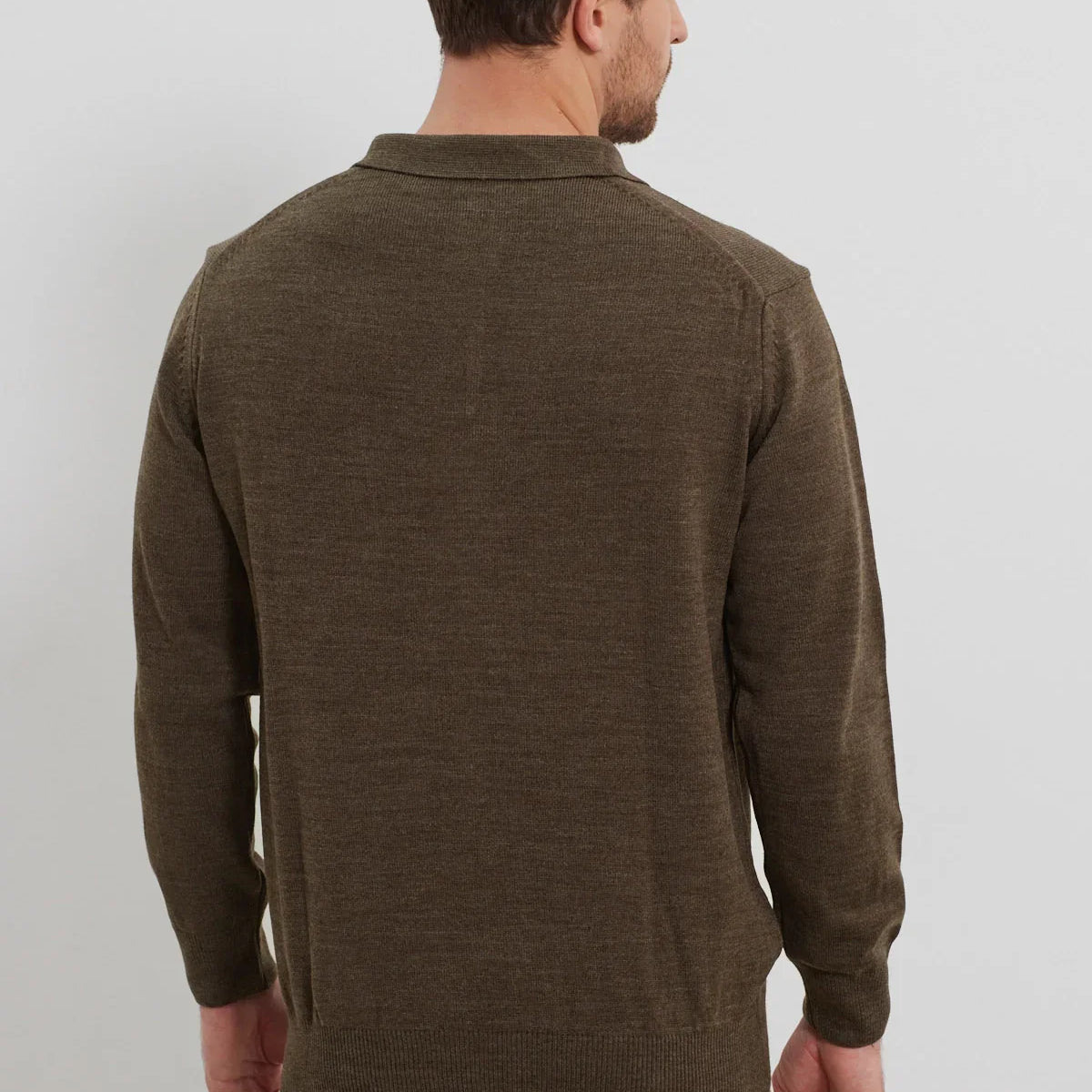 Erkek Standart Fit Polo Yaka Cepli Triko Kazak - Livio Ferri