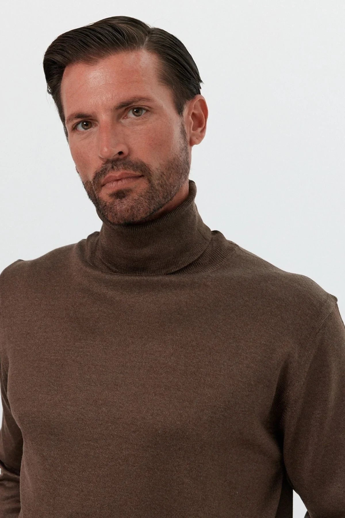 Erkek Standart Fit Normal Kesim Balıkçı Yaka Triko Kazak - Livio Ferri