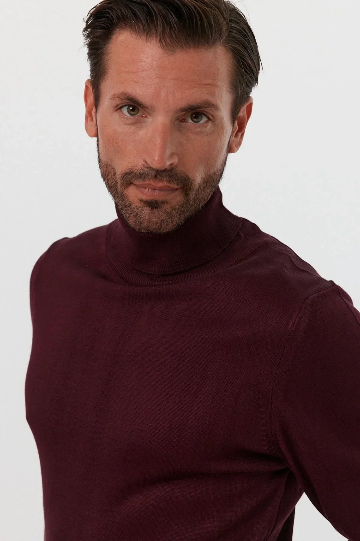 Erkek Standart Fit Normal Kesim Balıkçı Yaka Triko Kazak - Livio Ferri