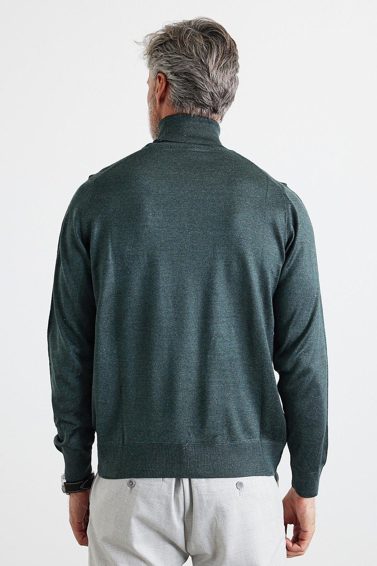 Erkek Standart Fit Normal Kesim Balıkçı Yaka Triko Kazak - Livio Ferri