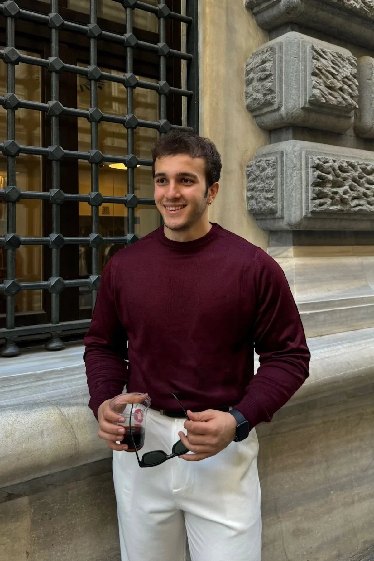 erkek-standart-fit-normal-kesim-bisiklet-yaka-triko-kazak-20130 - Livio Ferri