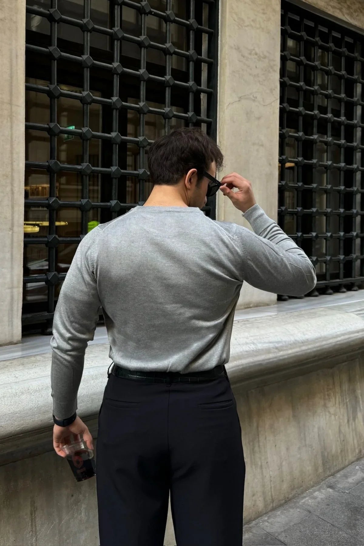 erkek-standart-fit-normal-kesim-bisiklet-yaka-triko-kazak-20131 - Livio Ferri