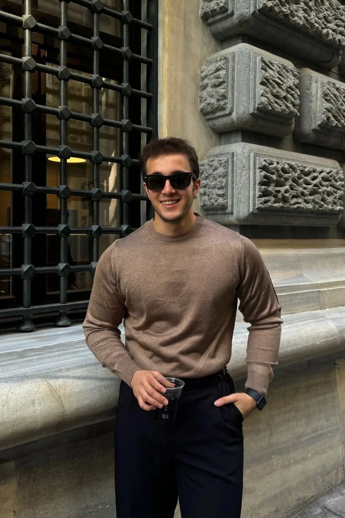 erkek-standart-fit-normal-kesim-bisiklet-yaka-triko-kazak-20142 - Livio Ferri