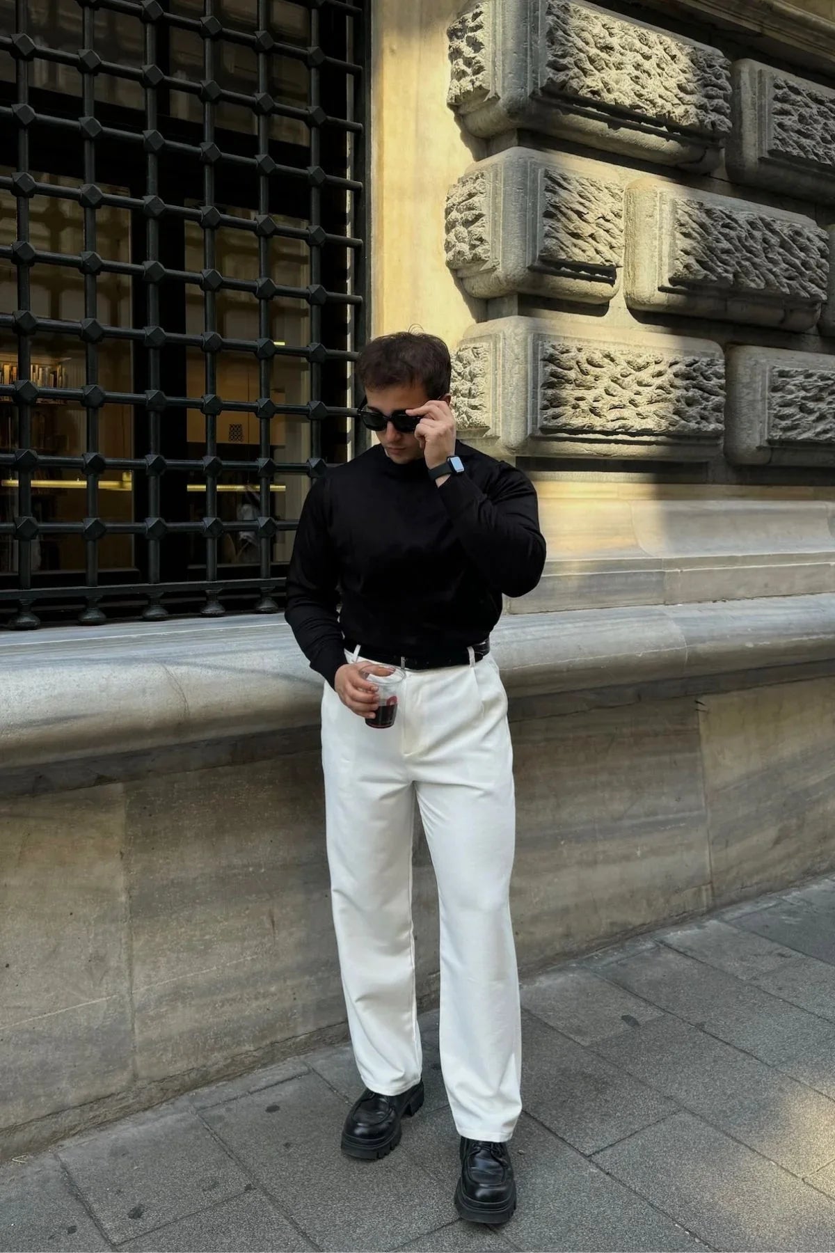 erkek-standart-fit-normal-kesim-bisiklet-yaka-triko-kazak-20146 - Livio Ferri