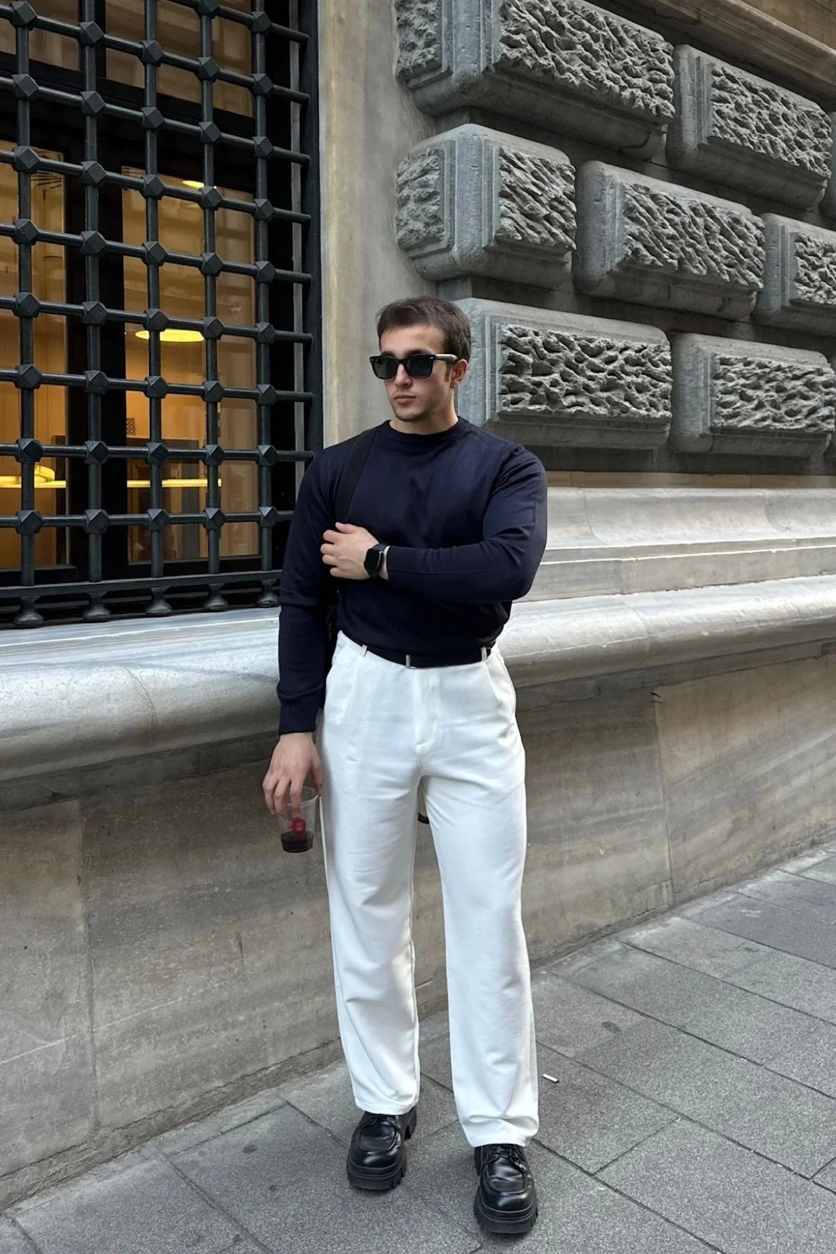 erkek-standart-fit-normal-kesim-bisiklet-yaka-triko-kazak-20151 - Livio Ferri