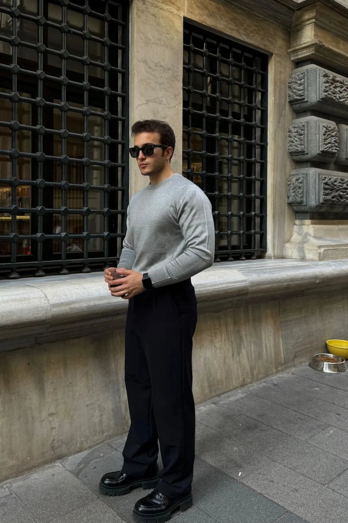 erkek-standart-fit-normal-kesim-bisiklet-yaka-triko-kazak-20171 - Livio Ferri