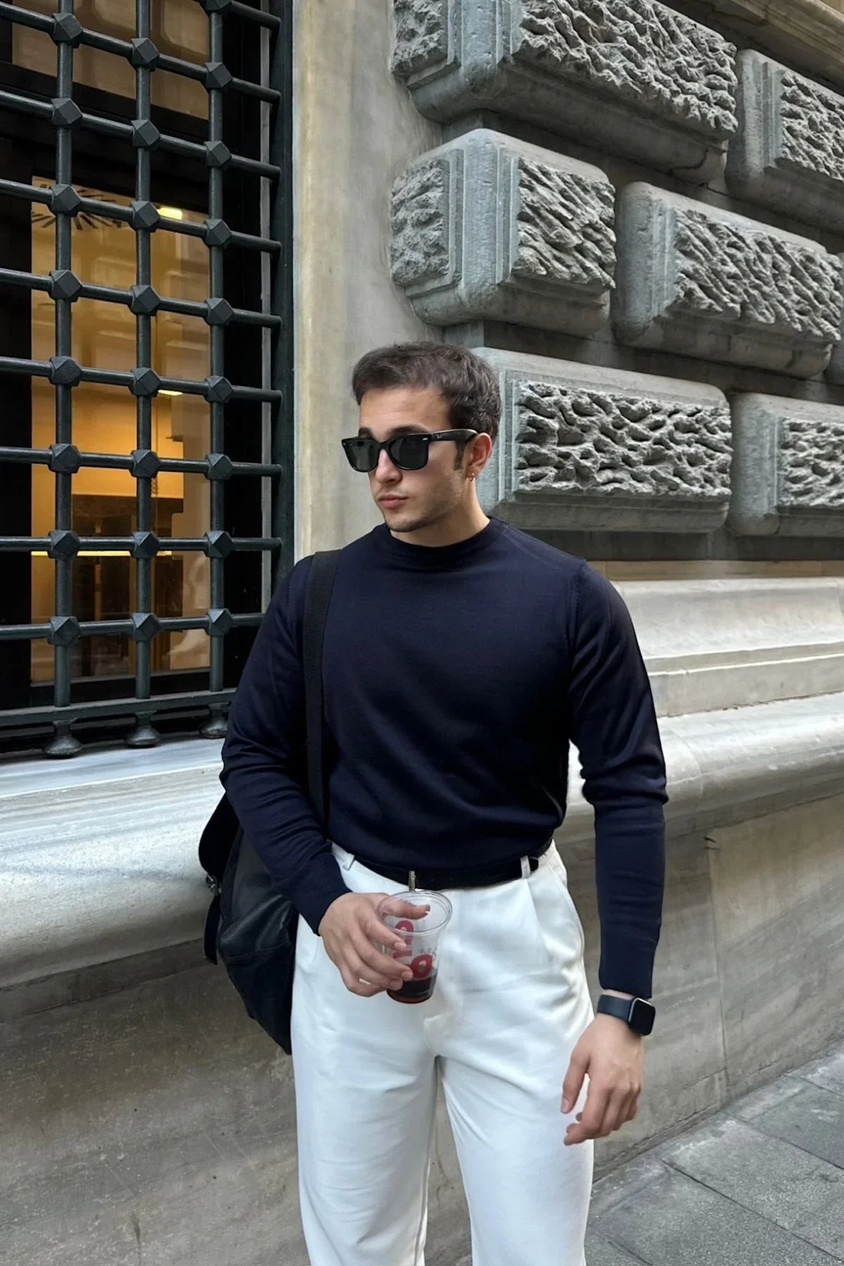 erkek-standart-fit-normal-kesim-bisiklet-yaka-triko-kazak-20176 - Livio Ferri