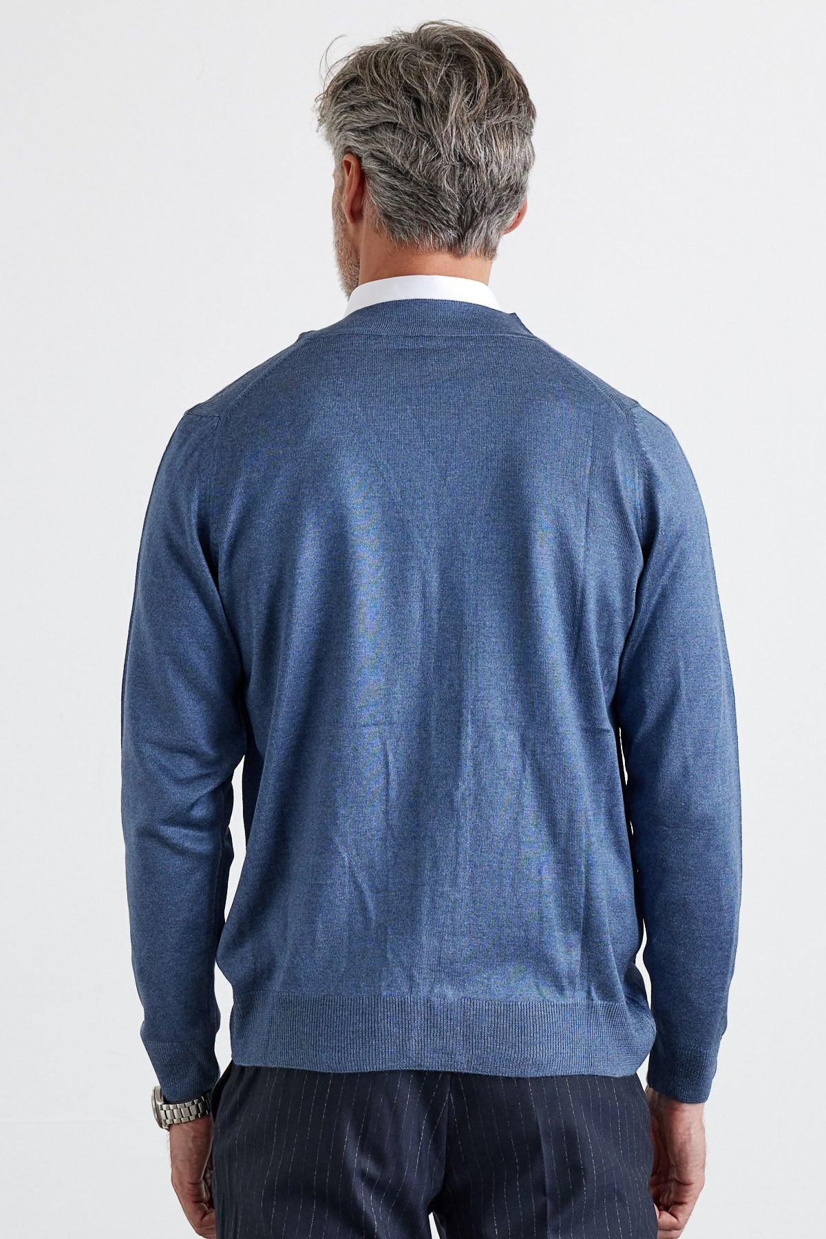 Erkek Standart Fit Normal Kesim Cepli Triko Hırka - Livio Ferri