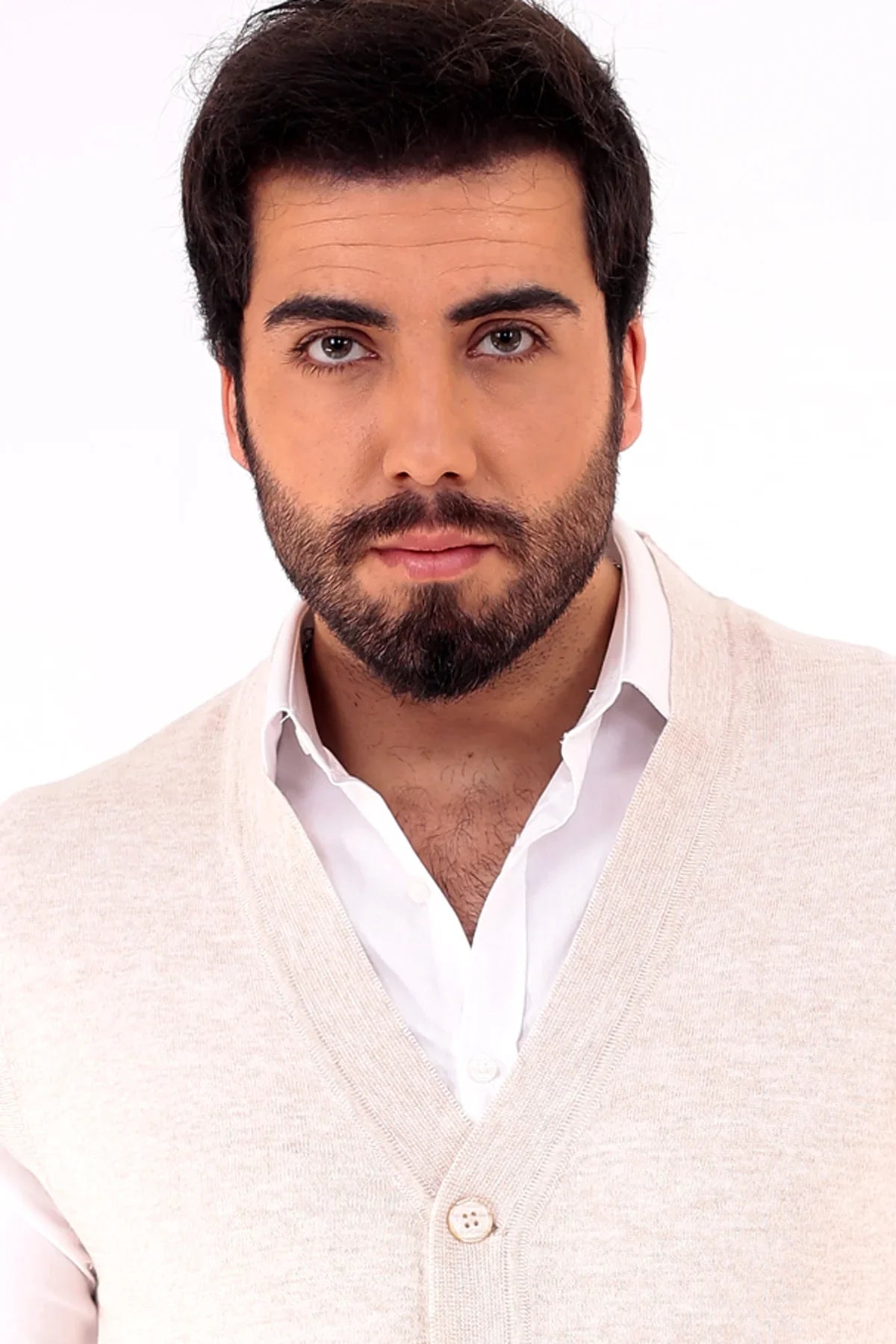 Erkek Standart Fit Normal Kesim Cepli Triko Yelek Triko Kazak - Livio Ferri