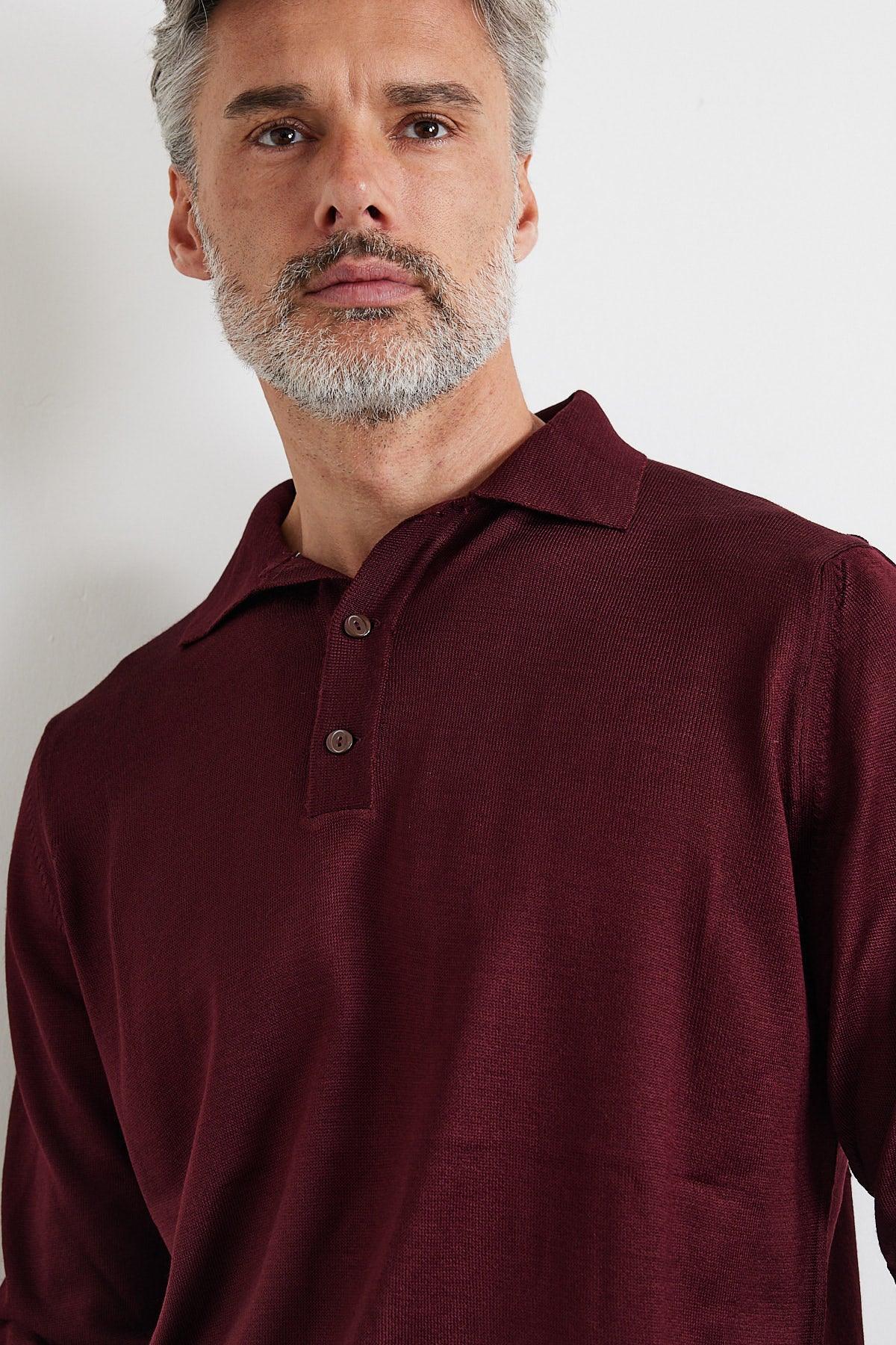 Erkek Standart Fit Normal Kesim Polo Yaka Triko Kazak - Livio Ferri