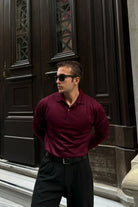 erkek-standart-fit-normal-kesim-gomlek-polo-yaka-triko-kazak-20044 - Livio Ferri
