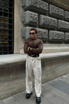 erkek-standart-fit-normal-kesim-gomlek-polo-yaka-triko-kazak-20068 - Livio Ferri