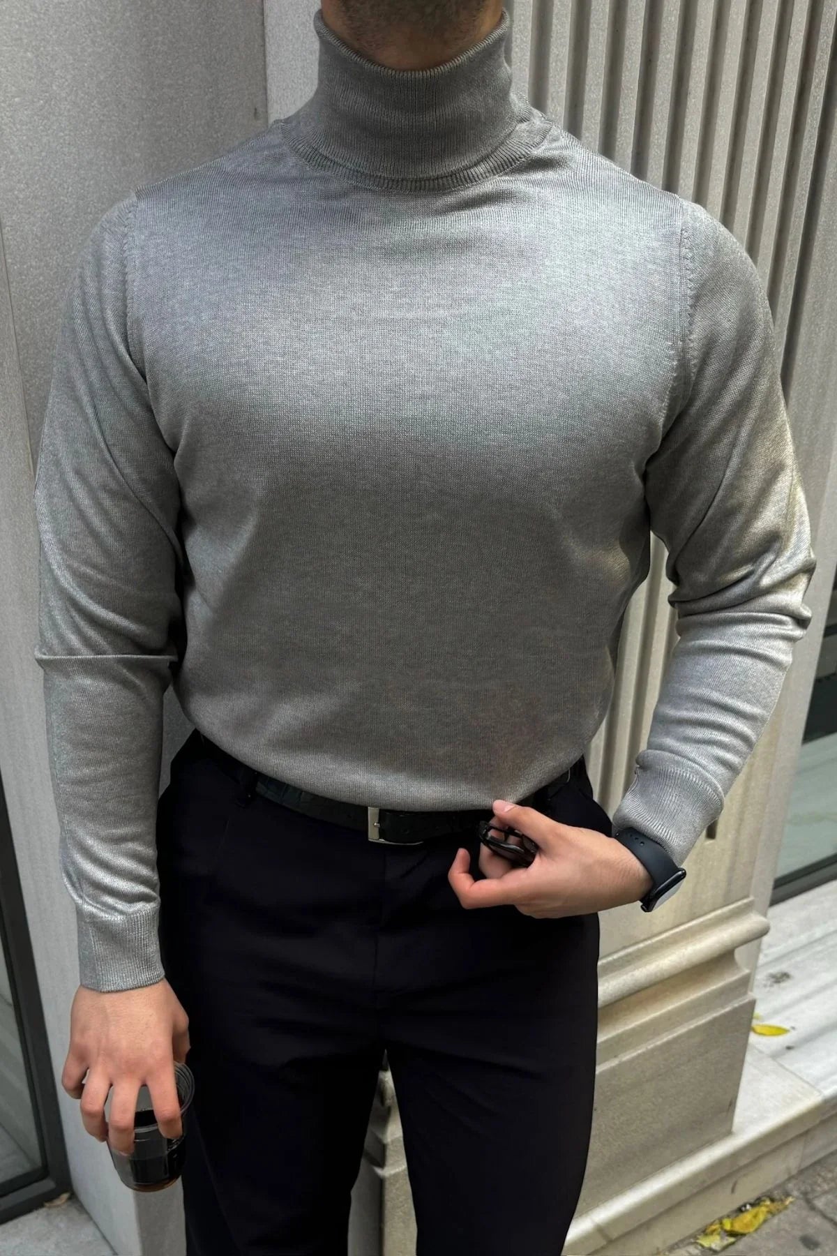 erkek-standart-fit-normal-kesim-tam-balikci-bogazli-yaka-triko-kazak-20184 - Livio Ferri