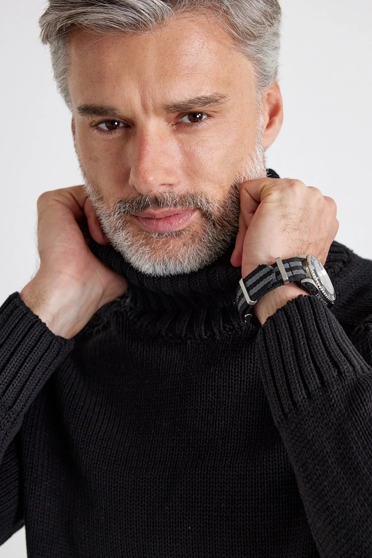 Erkek Tam Balıkçı Yaka Kalın İtalyan Kol Triko Kazak - Livio Ferri