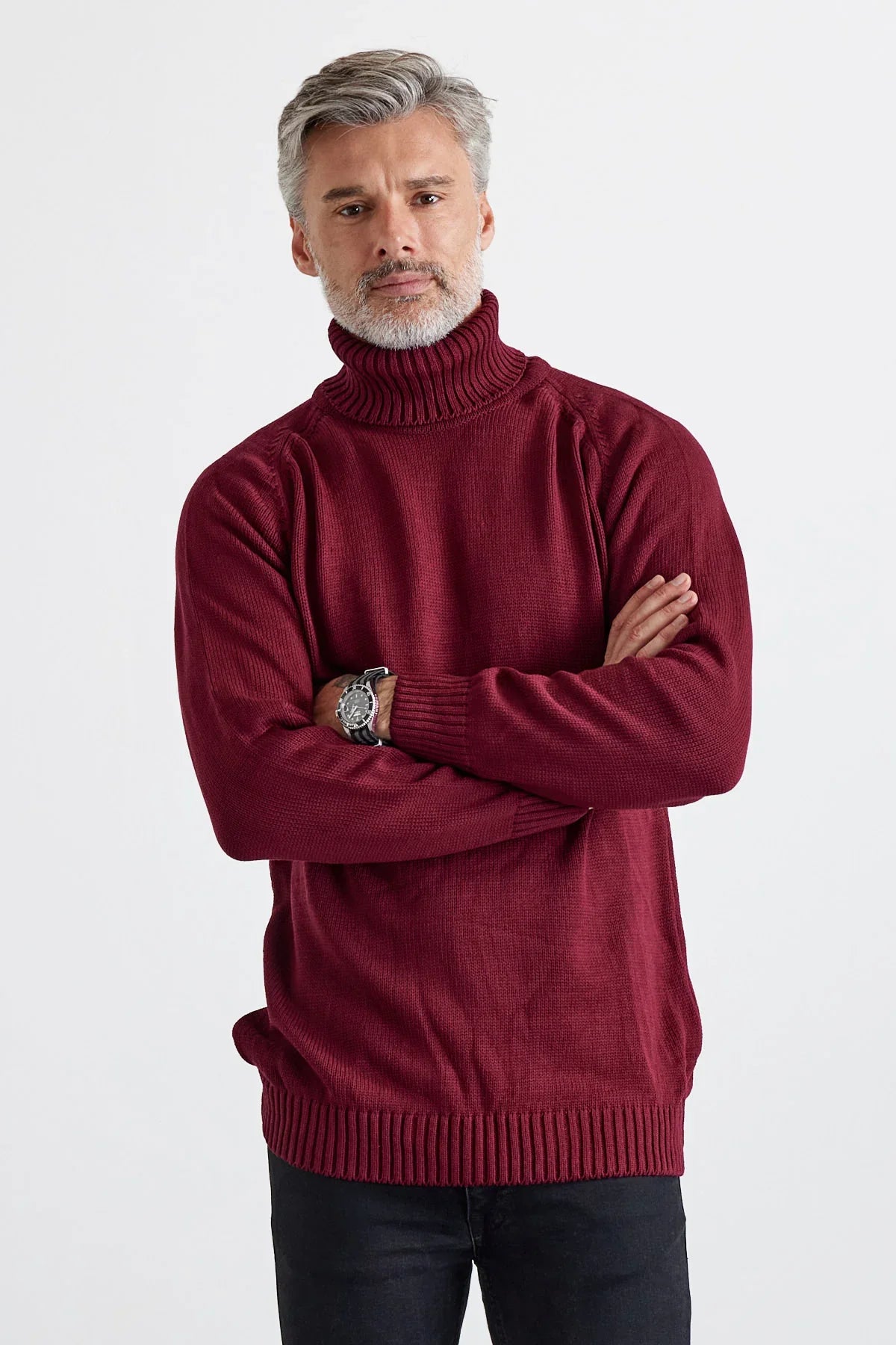 Erkek Tam Balıkçı Yaka Kalın İtalyan Kol Triko Kazak - Livio Ferri